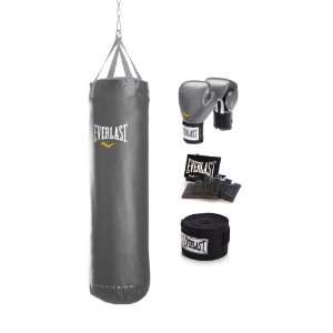  Everlast Boxing Training Kit (Grey,60 Pounds) Sports 
