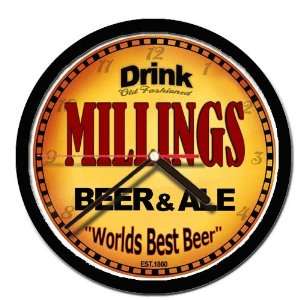  MILLINGS beer and ale cerveza wall clock 