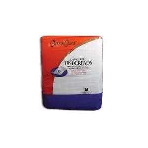   Surecare Underpads Regular 17 1/2x24 Inch 3X36