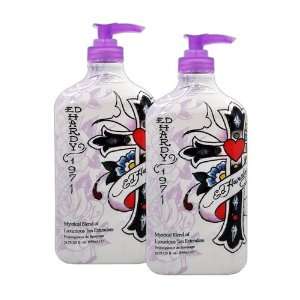 LOT 2 Ed Hardy Cross My Heart Indoor Tanning Lotion Accelerator 