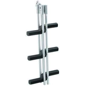  Anodized Aluminum Step Ladder 3 Step: Sports & Outdoors