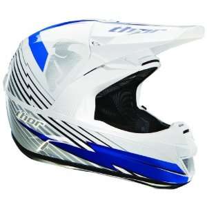  Thor Force Livewire White/Blue Helmet 01102424: Sports 