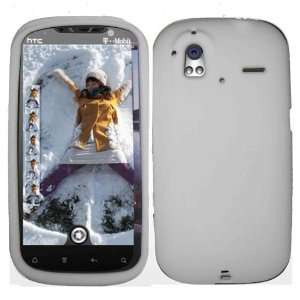  White Silicone Jelly Skin Case Cover for HTC Amaze 4G 