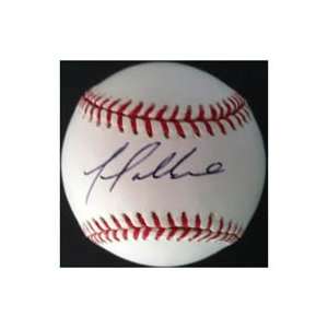  Brewers Yovani Gallardo Autographed Baseball Sports 
