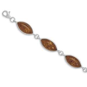  7 inches Marquise Cognac Amber Bracelet Jewelry