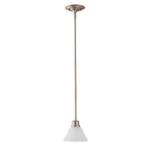  Nuvo 60/3257 Empire 1 Light Brushed Nickel Pendant: Home 