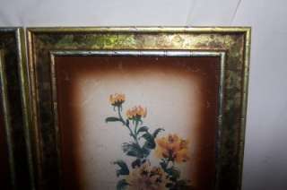 Pair Of Awesome Oriental Floral Wall Pictures Ho Chu  