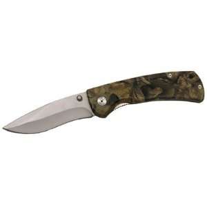   Metal Camo Handle 5 Folder w/Satin Blade #3446