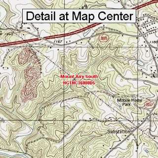  USGS Topographic Quadrangle Map   Mount Airy South, North 