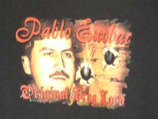 Mafia T Shirt Don Pablo Escobar Original Drug Lord XL  