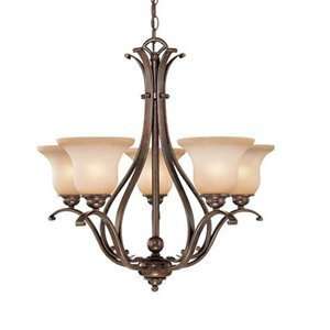  Vaxcel CH35405RBZ/B 5 Light Monrovia Chandelier