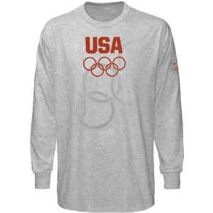  USA Olympic Team Youth Ash Ring Shade Long Sleeve T shirt 