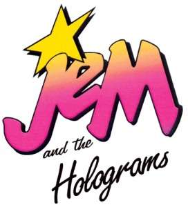 Jem Holograms BLINKING LED Earrings 80s Kitsch  