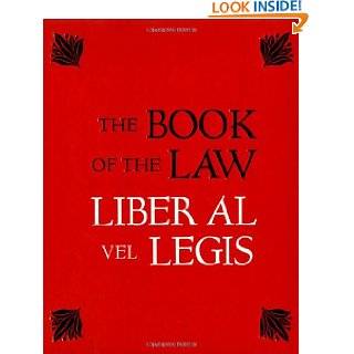The Book of the Law Liber Al Vel Legis by Aleister Crowley and Rose 