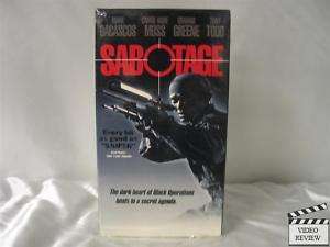 Sabotage VHS Mark Dacascos, Carrie Anne Moss, Tony Todd  