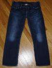   GENTLY PRE OWNED SILVER *SANTORINI* CROPPED JEANS OR CAPRIS, SIZE 28