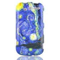 STARRY NIGHT Cover for HTC MyTOUCH 4G Blue Snap On CASE  