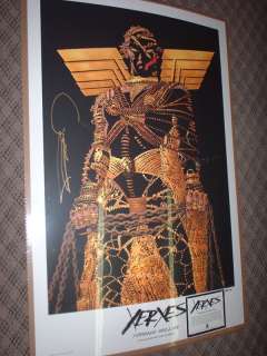 XERXES SIGNED FRANK MILLER LITHO 69/100 ONLY GOLD  