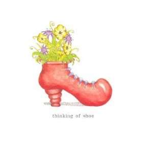    Thinking Of Shoe, Note Card by Alicia Tormey, 5x5: Home & Kitchen