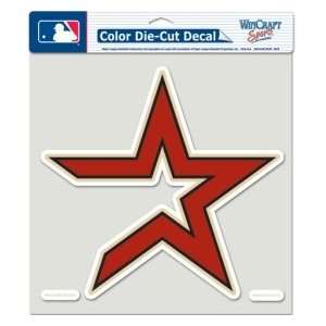 Houston Astros Die Cut Decal   8x8 Color:  Sports 