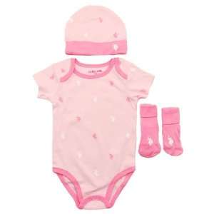  Assn. Girls Three Piece Set (0 9M)   colors as shown, 0 3mos Baby