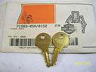 Harley saddlebag lock switch key keys new NOS pair 71583 85A 0152
