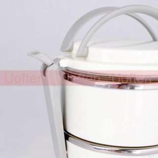 Practical Double Layer Stainless Steel Inner Bento Lunch Box  