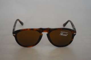 NEW PERSOL sunglasses 649 0649 108 33 Light Havana $360  