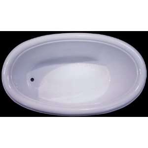 Splash Baths 4269 SOD Soaker Series 6 Foot Acrylic Oval Bathtub 69 x 