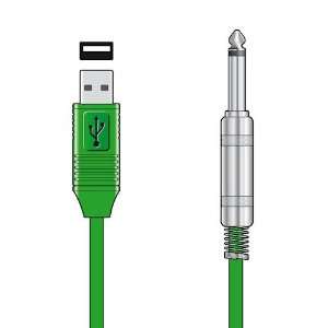 AUDIO TO USB CONVERTER LEAD / 6.3MM (1/4) JACK TO USB (3 