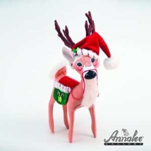 Annalee Christmas 451008 16 Peppermint Reindeer 