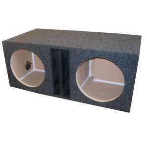 12 inch DUAL SUBWOOFER BOX ENCLOSURE Labyrinth Slot Vented OBCON 