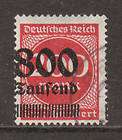 Germany Sc 281v MNH 1923 1mil surcharge offset on rev  