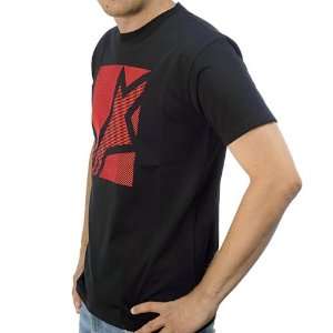  Alpinestars Linear T Shirt , Color: Black/Red, Size: XL 