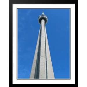 CN Tower, Toronto, Canada Large 20x23 Framed and Double Matted 