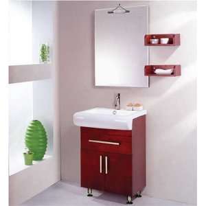  Floor Mounted Vanity Set with Sink Faucet & Mirror: Home 