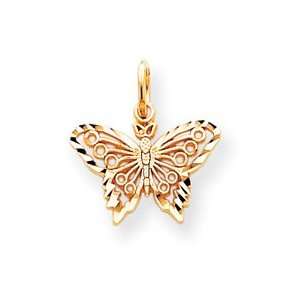    14k Butterfly Charm   Measures 18.4x17.2mm   JewelryWeb: Jewelry