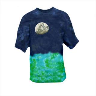 Peace Frogs Moon Tie Dye T Shirt Hippie Lunar Space Unisex Style NEW 