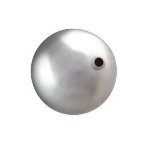  5811 14mm Round Pearl Large Hole Light Grey: Home 