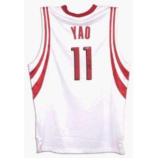  Autographed Yao Ming Uniform   WHITE ADIDAS AUTH: Sports 