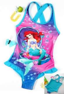 Girl Kids Princess Ariel Mermaid Swimsuit Swimming Costume Tankini 