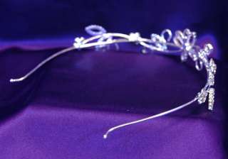 Bridal Wedding Butterfly Crystal Headband Tiara T1078  