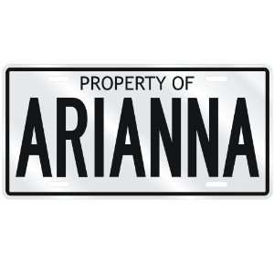  NEW  PROPERTY OF ARIANNA  LICENSE PLATE SIGN NAME: Home 