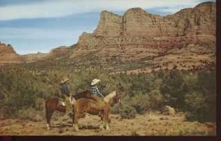 Dude Rancher Horses Oak Creek Cyn AZ Union Oil Postcard  