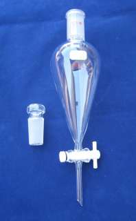 250ml Separatory funnel W glass stopper PTFE stopcock  