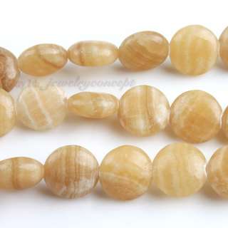 1string New Brown Disc Gemstone Loose Bead 10mm 111019  