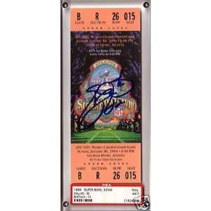  1994 Super Bowl XXVIII EMMITT SMITH Autograph Ticket Px 