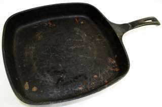   Ware 9 5/8 Square Skillet Cast Iron Griddle Pan No. 1218  
