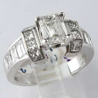 ladies engagement ring 18k white gold appraised value $ 12300