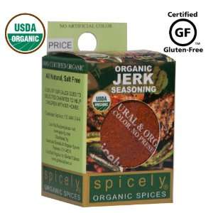 Spicely 100% Organic and Certified Gluten Free, Jerk Seasoning  